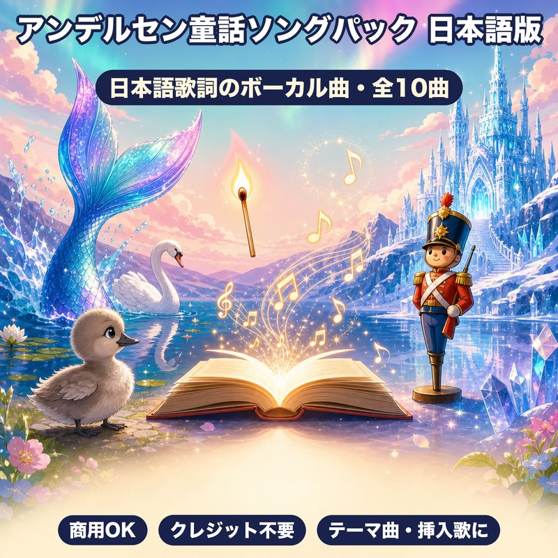 アンデルセン童話ソングパック日本語版のジャケット
