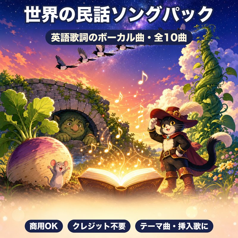 世界の民話ソングパックのジャケット